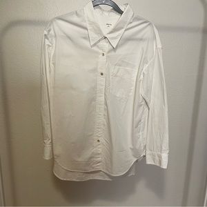 WILFRED FREE ARITZIA WHITE BUTTON DOWN